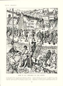 Hvordan England kan se ut for en utsending fra Afrika (farge litho) av Edmund Henry Garrett