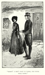 Illustrasjon for Jane Eyre av Charlotte Bronte (gravering) av Edmund Henry Garrett