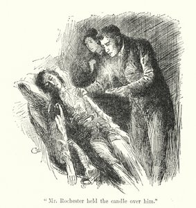 Illustrasjon for Jane Eyre av Charlotte Bronte (litho) av Edmund Henry Garrett