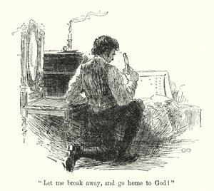 Illustrasjon for Jane Eyre av Charlotte Bronte (litho) av Edmund Henry Garrett