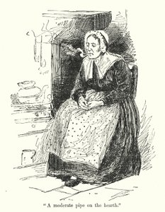 Illustrasjon for Jane Eyre av Charlotte Bronte (litho) av Edmund Henry Garrett