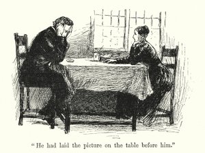 Illustrasjon for Jane Eyre av Charlotte Bronte (litho) av Edmund Henry Garrett
