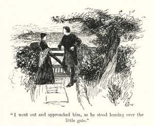 Illustrasjon for Jane Eyre av Charlotte Bronte (litho)