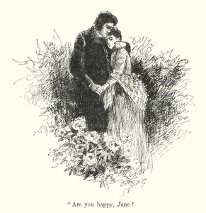 Illustrasjon for Jane Eyre av Charlotte Bronte (litho)