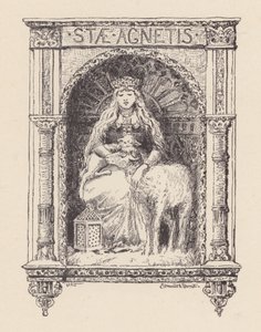 Illustrasjon til Agnes#39; aften av John Keats (lito)