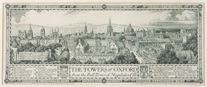 Towers of Oxford fra Bell Tower of Magdalen, 1908