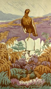 Lookout on the Moor, ca. 1930 (gouache på papir) av Edmund Hunter