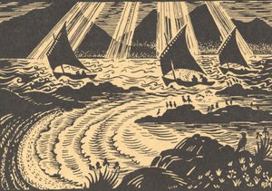 Tre seilskuter av Edmund Hunter