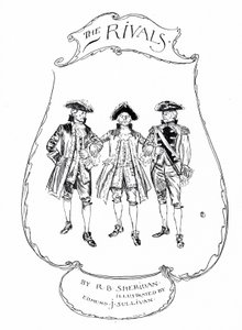 Illustrasjon for Sheridans The Rivals (gravering)