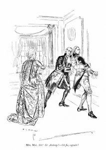 Illustrasjon for Sheridans The Rivals (gravering) av Edmund Joseph (after) Sullivan