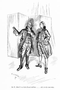 Illustrasjon for Sheridans The School for Scandal (gravering) av Edmund Joseph (after) Sullivan