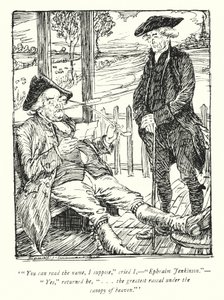 Illustrasjon for The Vicar of Wakefield av Oliver Goldsmith (litho) av Edmund Joseph Sullivan
