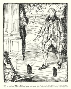 Illustrasjon for The Vicar of Wakefield av Oliver Goldsmith (litho) av Edmund Joseph Sullivan