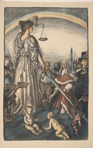 Personifisering av rettferdighet Reign of Justice (original tittel) Great War: Britain