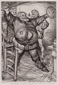 Den første delen av kong Henry IV, akt II, Sc 4 av Edmund Joseph Sullivan