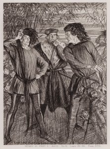 Den første delen av kong Henry VI, akt II, Sc 4 (litho) av Edmund Joseph Sullivan