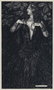 Tennyson, illustrasjon for A Dream of Fair Women and Other Poems av Edmund Joseph after Sullivan