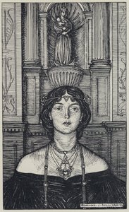 Tennyson, illustrasjon for A Dream of Fair Women and Other Poems