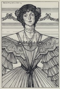Tennyson, illustrasjon for A Dream of Fair Women and Other Poems av Edmund Joseph after Sullivan