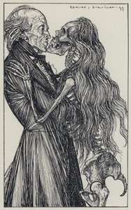Tennyson, illustrasjon for A Dream of Fair Women and Other Poems av Edmund Joseph after Sullivan
