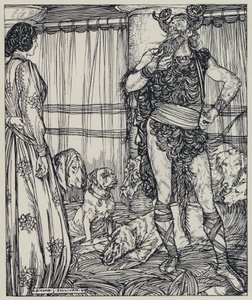 Tennyson, illustrasjon for A Dream of Fair Women and Other Poems av Edmund Joseph after Sullivan