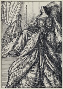 Tennyson, illustrasjon for A Dream of Fair Women and Other Poems av Edmund Joseph after Sullivan