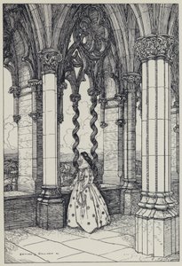 Tennyson, illustrasjon for A Dream of Fair Women and Other Poems av Edmund Joseph after Sullivan