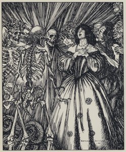 Tennyson, illustrasjon for A Dream of Fair Women and Other Poems av Edmund Joseph after Sullivan