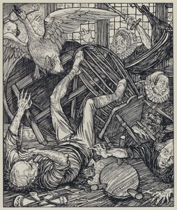 Tennyson, illustrasjon for A Dream of Fair Women and Other Poems av Edmund Joseph after Sullivan
