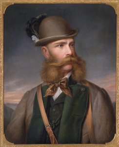 Portrett av Franz Joseph I av Østerrike i jaktdrakt, 1877