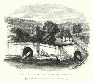 Den nordlige inngangen til Harecastle Tunnels (gravering)