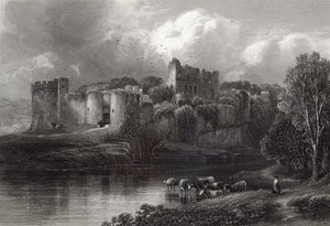 Chepstow Castle, gravert av R. Hinshelwood, trykt av Cassell und Company Ltd av Edmund Morison Wimperis