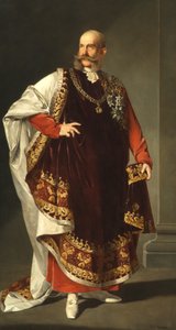 Keiser Franz Joseph I i regaliene til Ordenen av det gylne skinn av Edmund Pölz