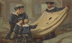 En relikvie fra Trafalgar (chromolitho)
