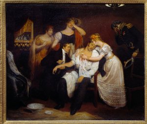 Tod des Herzogs von Berry (1778-1820) am 13.02.1820 an der Königlichen Musikakademie. Der Neffe von König Ludwig XVIII. wurde in der Oper von Louvel, einem Republikaner, der die königliche Dynastie auslöschen wollte, ermordet. 1829