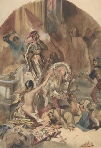 Massacre de Nesle 1472, 1800-tallet. av Édouard Alexandre Odier