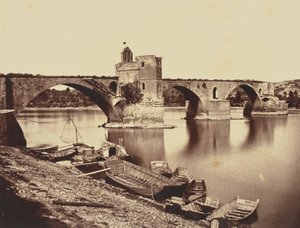 Avignon. Pont St. Benezet av Édouard Baldus