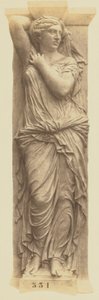 [Karyatiden av Jules Cavelier, dekorasjon av Louvre, Paris] av Édouard Baldus