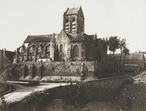 Kirke i Auvers av Édouard Baldus