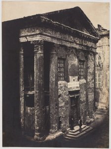 Fasade, Augustus- og Livia-tempelet, Vienne av Édouard Baldus