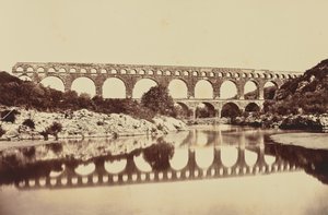 Pont du Gard av Édouard Baldus