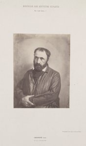 Portrett av Paul Chenavard, fra serien Histoire des Artistes Vivants, ca. 1852. av Édouard Baldus