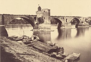 Saint Bénézet-broen, Avignon av Édouard Baldus