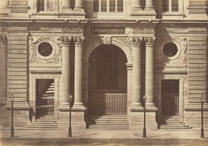 Første etasje i Pavillon Turgot, Louvre, Paris av Édouard Baldus