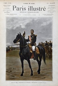 Rytterportrett av general Georges Boulanger (1837-1891), politiker "etter Edouard Debat Ponsan (Debat-Ponsan) av Edouard Debat Ponsan