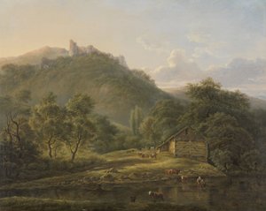 Ved elven Sambre av Edouard Delvaux