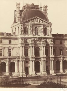 Utsikt over Louvre av Edouard Denis Baldus