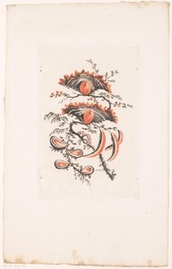 Vifteformede blomster Fleurs Idealle (serietittel) av Edouard Gautier Dagoty
