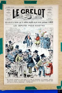 Omslag til "" Le Grelot"", nummer 1323, Satirical in Colors