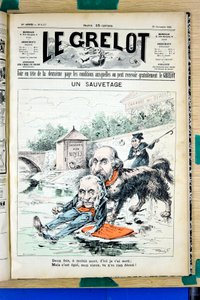 Omslag til "" Le Grelot"", nummer 1337, Satirical in Colors av Edouard Guillaumin Pepin